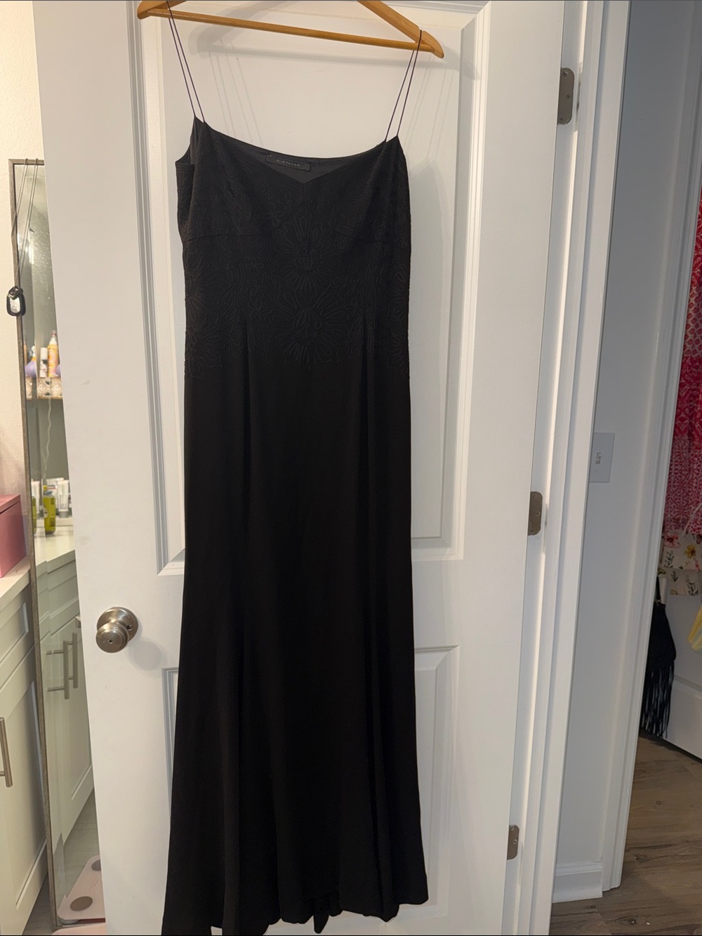 Elie Tahari Slip Dress with Delicate Spaghetti Straps